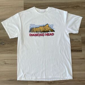 I Climbed Diamond Head Hawaii White Graphic T-Shirt